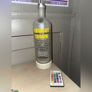 Home decor light up bottle